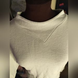 NWOT French Connection Crew Neck Corded Sweater Top